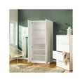 thumbnail image 2 of Klair Living Mia Tall Shoe Cabinet with Six Shelves in White, 2 of 6