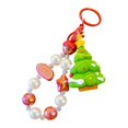 thumbnail image 1 of Llavero navideño con adorno, regalo de Navidad, pulsera de cuentas creativa, llavero para niñas Árbol de Navidad, 1 of 9