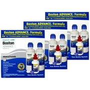 3 Pack - Baush & Lomb Boston Advance Multi-Pack, Step 1&2 Leanses Cleaner (2 X 4 fl oz Plus 1 fl oz Cleaner Bottle)