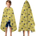 thumbnail image 3 of Yellow Cute Hedgehog Hooded Bath Towel，50"x30" for Ages 3 To 12 Kids, Quick Dry Lightweight Soft Microfiber Hood Beach Towel Cover Up for Kids, 3 of 7