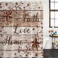 thumbnail image 2 of Farmhouse Shower Curtain, Waterproof Shower Curtains for Bathroom, Vintage Country Texas Star Wooden Grain Washable Fabric Bathtub Curtain Set Bath Decor with 12 Hooks Extra Long 72"x96", 2 of 8