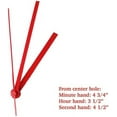 2pcs 1/2" Threaded Motor Red 5" Hs Hanger, Quartz Clock Movement Kit