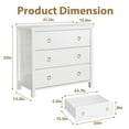 thumbnail image 3 of Dresser for Bedroom – 29" Tall Chest with Drawers, Clothes Storage Cabinet and Drawer Organizer for Living Room, Closet, or Hallway, 3 of 9