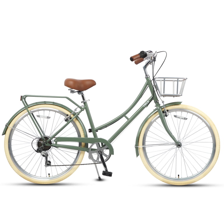 AVASTA 26 Inch Hybrid Bike, Lightweight Step-Through Hi-Ten Steel