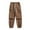 Coffee, variant on Mens Oversized Vintage Harem Pants Multi-pocket Quick Dry Funny Cargo Pants Hiking Workout Joggers for Outdoor Plus Size L-8XL