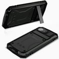 thumbnail image 2 of Compatible with iPhone 16e Metal Case, with Screen Protector Camera Lens Protector Military Rugged Heavy Duty Shockproof Case with Metal Kickstand Full Body Tough Dustproof Case, Black, 2 of 7