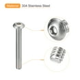 thumbnail image 4 of #10-32x1-1/2" Button Head Socket Cap Screws, 20 Pack 304 Stainless Steel Screws, 4 of 5