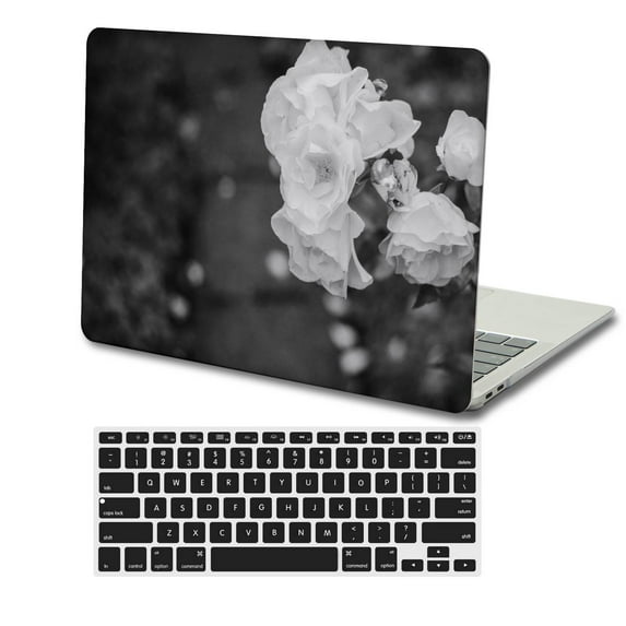 KSK KAISHEK Hard Shell Case for MacBook Air 13.6 inchs m2 2022.0 A2681 m2 + Black Keyboard Cover, Rose series 0139