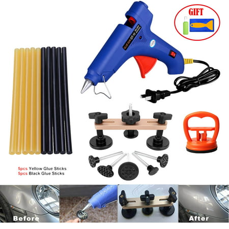 Paintless Dent Removal Repair Remover Tool Kit Hail Dent Bridge Puller Set for Car Hail Damage Door Ding Fix Tool (Best Way To Fix A Dent In Car)