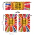thumbnail image 6 of Boho Kitchen Curtains for Windows – Rustic Tribal Floral Print Cafe Curtains, Vintage Bohemian Geometric Panels for Home Décor, 6 of 6