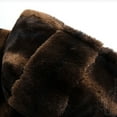 thumbnail image 4 of COSFO Faux Fur Mens Winter Jacket Casual Brown Zip Up Hooded Windbreaker Loose Fit with Pockets Long Sleeve Coats for Men, 4 of 6