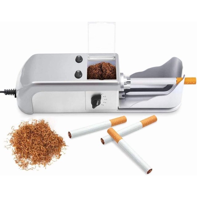 Máquina eléctrica para liar cigarrillos, mini máquina para llenar cigarrillos, eficiente y portátil, ideal como regalo de cumpleaños para padres y maestros.