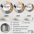 thumbnail image 4 of Designart "Tranquil Blue Stone Artwork" Spiritual Stone Beige Large Round Mirror - Round Bedroom Mirror Wall Decor - Global Round Printed Mirror - 23" x 23", 4 of 6