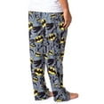 thumbnail image 5 of DC Comics Batman Mens' Bat Symbol Icon Retro Character Sleep Pajama Pants, 5 of 7