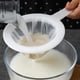 thumbnail image 1 of Nvzi Colador de malla de nailon ultrafino para cocina | Tamiz de plástico con filtro de malla fina para leche de soja, café, leche, yogur, zumo, kéfir, miel y vino (malla 100), 1 of 4