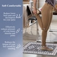 thumbnail image 4 of Findosom 2pcs Anti Fatigue Kitchen Rug Mat Set,Waterproof Oil-proof Non Slip Kitchen Runner Rug,0.4" PVC Thick Ergonomic Cushioned Standing Mat for Kitchen, Sink, Laundry Foam Rug 17"x48"+17"x28", 4 of 10