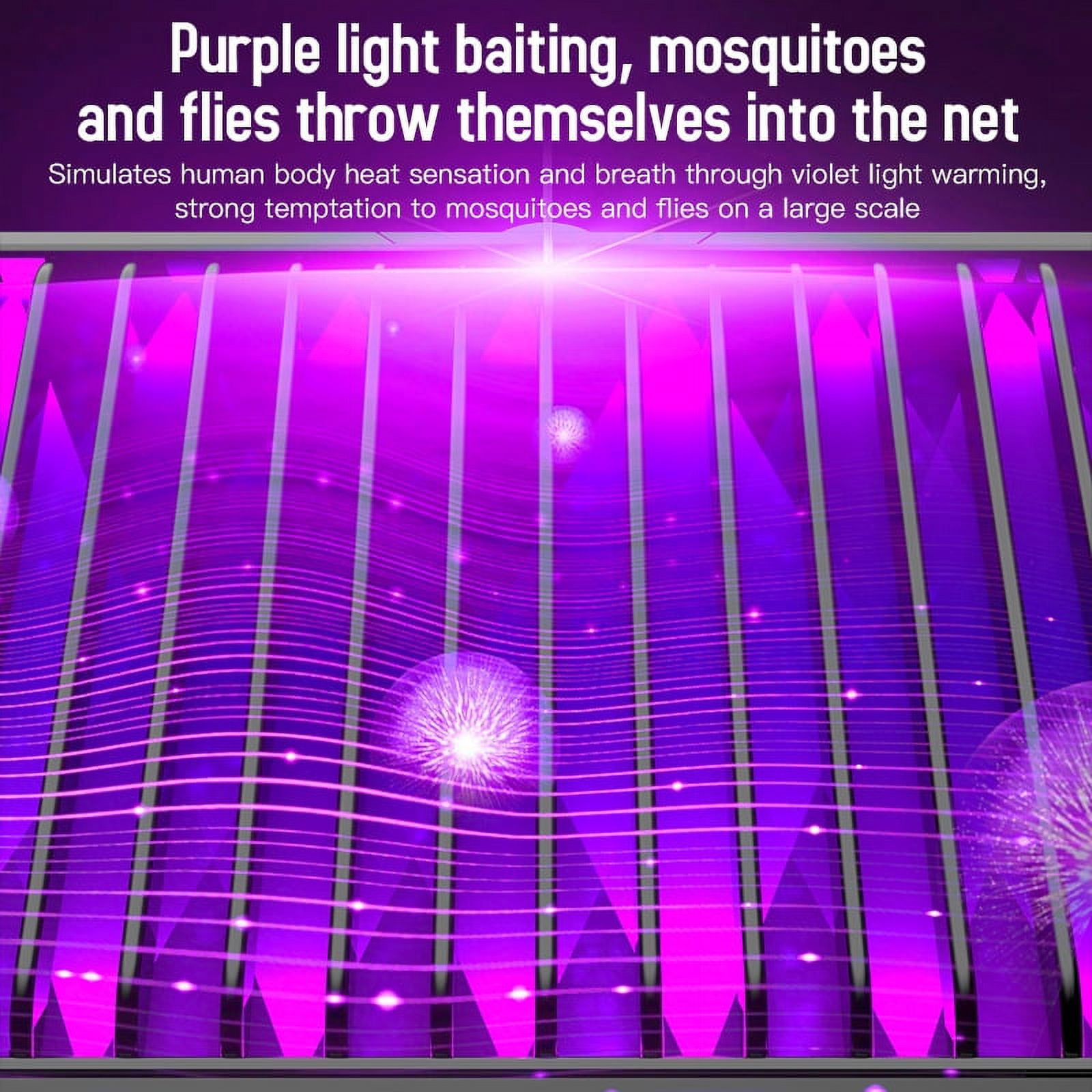 Wiher Indoor Insect Trap - Catcher & Killer for Mosquitos, Gnats, Moths, Fruit Flies - LED Light Traps for Inside Your Home - Catch Insects Indoors with Bug Light & Sticky Glue (White)