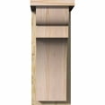 thumbnail image 2 of 8"W x 12"D x 20"H Yorktown Rough Sawn Corbel w/Backplate, Douglas Fir, 2 of 9