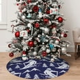 thumbnail image 5 of Rateoe Abstract Skiing Print Christmas Tree Skirt 36" for Xmas Holiday New Year Party Circle Tree Mat Ornaments Decoration, 5 of 7