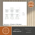 thumbnail image 6 of Clybourn 3 Light Bronze Adjustable Wire Cage Bathroom Vanity Fixture, 6 of 11