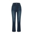 thumbnail image 5 of Baggy Jeans for Women Petite MIUOWANP Women's Embroidered Pocket Low Rise Skinny Denim Pants Blue L, 5 of 5