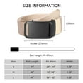 thumbnail image 2 of GAEKEAO Belt for Men Stretch Nylon Ratchet Belt Web Work Men Belts with Automatic Slide Buckle，Adjustable Trim to Fit, 2 of 8