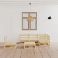thumbnail image 1 of vidaXL 6 Piece Garden Lounge Set Solid Wood Pine, 1 of 5