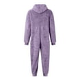 thumbnail image 5 of Combinaison Pyjama Décontractée pour Homme, Douce et Chaude, à Capuche, Design à Fermeture Éclair, Manches Longues, Tenue de Nuit, Tenue de Loisirs d'Hiver, 5 of 5