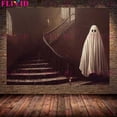thumbnail image 3 of Spooky victoriano gótico fantasma y bruja Vintage arte de pared lienzo pintura espeluznante fantasma BLANCO arte póster e impresión decoración del hogar, 3 of 4