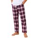 thumbnail image 5 of Pantalones de dormir para hombres INSPIRE CHIC con cintura elástica y cordón, pantalones de pijama informales de cuadros, 30 Rojo, 5 of 6