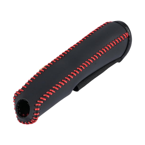 Funda para pomo de palanca de cambios de coche, decoración, suave, estable, profesional, cómoda, moderna. Líneas negras y rojas