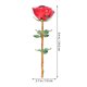 thumbnail image 2 of Exquisito arreglo floral, ramo de rosas artificiales de cristal, adorno DIY, 2 of 7