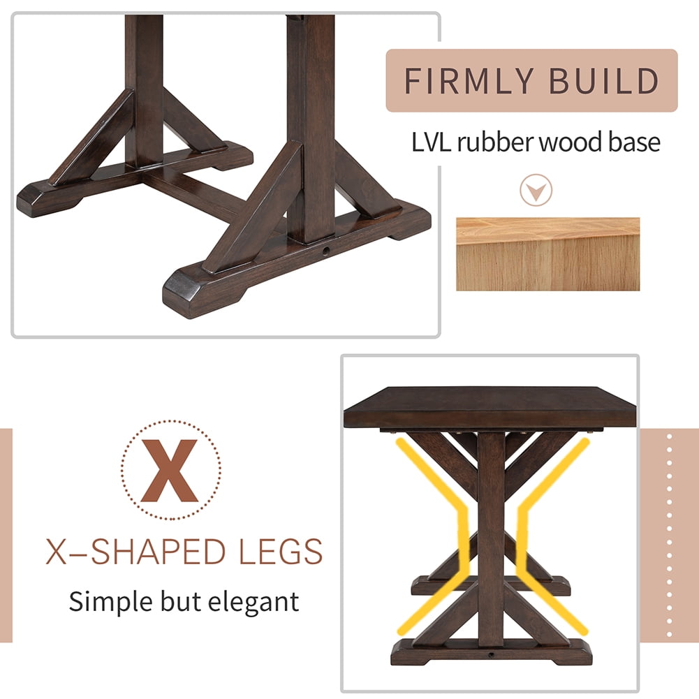 Private Jungle Set Vintage Style Easy Assembly 24" End Table Sofa Table with Firm Structure, Bedroom (Brown) Private Jungle Set Vintage Style Easy Assembly 24" End Table Sofa Table with Firm Structure, Bedroom (Brown)