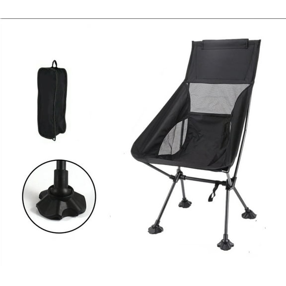 Lando Outdoor folding chair, crossbody backpack, space chair, outdoor folding stool, high back moon chair, labor-saving camping lightweight chair, fishing chair