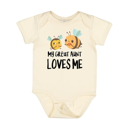 

Inktastic Bees My Great Aunt Loves Me Boys or Girls Baby Bodysuit