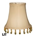 thumbnail image 4 of Royal Designs, Inc. Beaded Bell Clip On Chandelier Shade CS-312B-5BG-6, Beige, 3 x 5 x 4, Pack of 6, 4 of 5