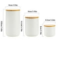 thumbnail image 3 of Dusknt White Ceramic Coffee Jar (1100Ml), Storage,Tea Coffee Sugar Canisters 8.8 Oz Sugar Container Ceramic Tea Jars with Airtight Lid Kitchen Canisters Food Storage Jars Tea Coffee Canisters Set, 3 of 6