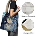 thumbnail image 3 of Attack on Titan Bolso de tela con estampado de lienzo para mujer, bolsa de compras reutilizable y estética, con cremallera interior, regalo para mujer,40*40cm., 3 of 6