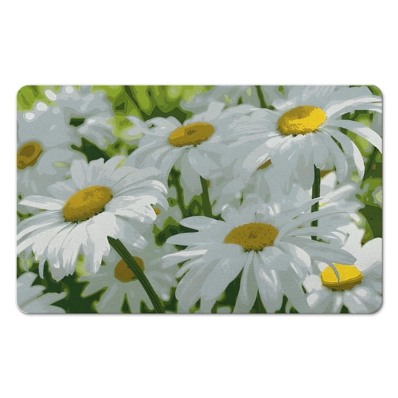 Capture Spa Luxury with Floral Medallion Bathroom Rug - Quick Dry, Absorbent Bath Mat - Statement Décor for Shower Rooms, 20x32 inch