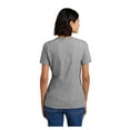 thumbnail image 2 of Port & Company Ladies Core Cotton V-Neck T-Shirt Athletic Heather Large, 2 of 5