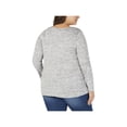 thumbnail image 2 of NY Collection Plus Size Twist Front Asymmetrical Top Storm 3X, 2 of 2