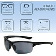 thumbnail image 6 of Sport 202BF Bifocal Reading Safety Glasses Readers Men Women Anti Fog Wrap Around Tinted UV Protection Semi-Rimless, 6 of 6