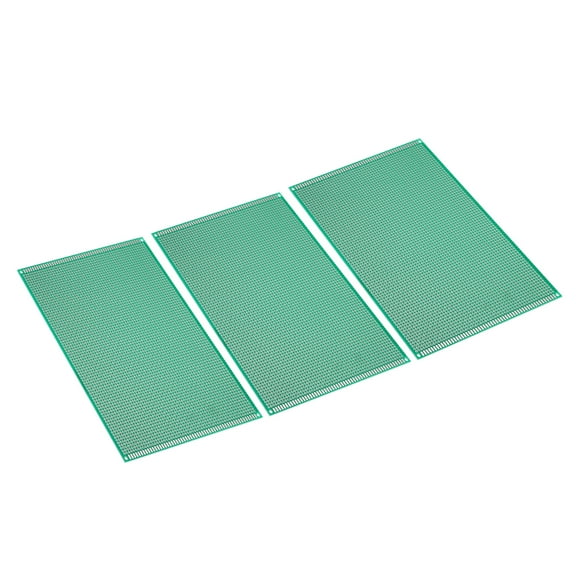 Uxcell 7.9" x 5.9" FR4 Glass Fiber PCB Board Circuit 3 Pcs Prototype Perfboard Solder Boards Green
