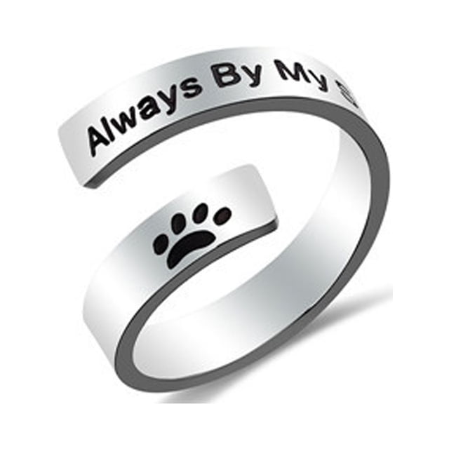 Anillo de joyería inspirador con grabado de acero inoxidable (plata), 1 unidad Sincero Electrónica