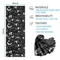 thumbnail image 2 of Black Gothic Moon Card Moth Pattern Hot Yoga Mat Towel Non Slip for Hot Yoga - Quick-Drying Yoga Mat Cover with 4 Corner Pockets with Travel Bag - Hot Yoga Towel Non Slip 74"x26", 2 of 6