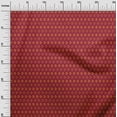 thumbnail image 2 of oneOone Cotton Silk Carmine Red Fabric Small Motif Bandhani Sewing Fabric By The Yard Printed Diy Clothing Sewing Supplies 42 Inches Wide, 2 of 4