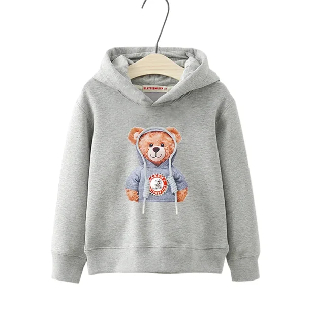 Sudadera con capucha de oso de peluche para ninos ninas y ninos dibujos animados estilo hip hop informal para primavera y otono manga larga Walmart en linea