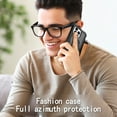 thumbnail image 4 of Phone Case for iPhone 14 Pro, 3 In 1 Cover with Ring Holder Kickstand Hybrid Shockproof Military Grade Protective Hard PC Soft Silicone Case for iPhone 14 Pro for Women Men, Black/Black, 4 of 5