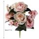 thumbnail image 2 of Artificial Rosa Flor Simulación Boda Ramo de novia Paño de oficina en casa Decoración de flores, Rosa Yuarrent HA8404-02B, 2 of 6