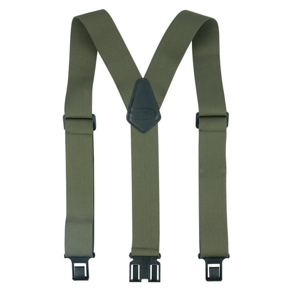 KUNN Men's Perry 1.5 inch Wide Suspender,Elastic Hook End Adjustable Suspenders